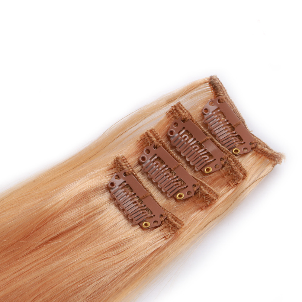 Clip in human hair extensions 70g LJ025
